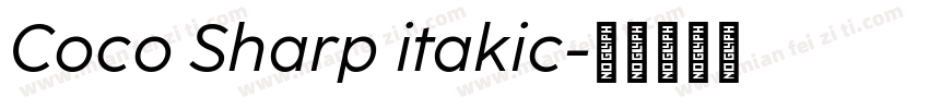 Coco Sharp itakic字体转换